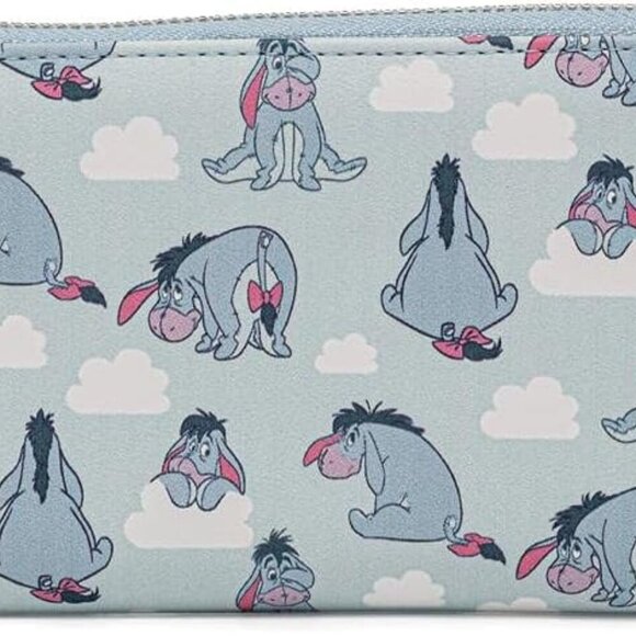 Accessories - Eeyore Faux Leather Wallet Zip Around Cartoon Disney Winnie the Pooh for Women